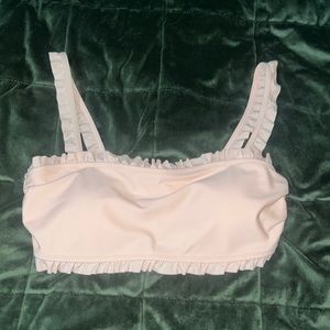 Baby pink bathing suit top - size small